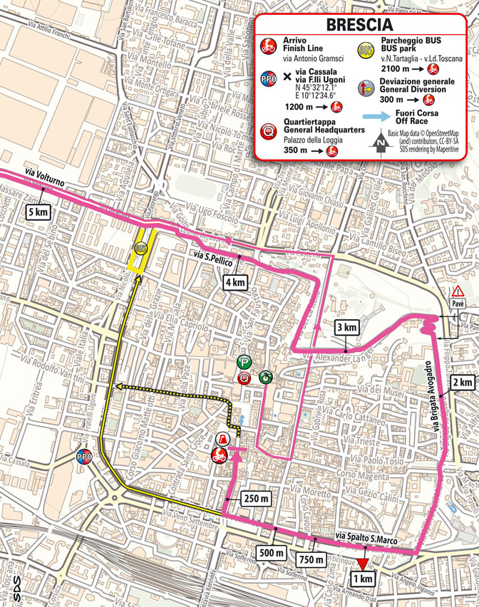 Arrivo/Finish Stage 1 Giro d'Italia Women 2024